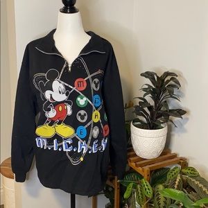 Vintage &‎ Rare Mickey Unlimited Multiprint 3/4 Zip